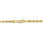 Solid 10k Yellow Gold Rope Chain 1mm-10mm Diamond Cut 16"-30"