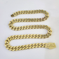 Real 10K Royal Monaco Chain Box Clasp 11mm Gold Necklace 10Kt 24" Genuine