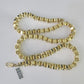 REAL 10k Gold Byzantine Chain Necklace Lobster Clasp 8mm 20" 22" 24" 26" 28" 30"