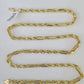 Real 10k Milano Rope Chain Necklace Yellow Gold 5mm 22" with no days off charm