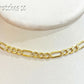 Real 10k Yellow Gold Cuban Figaro link Chain with diamond Cut 20 22 24 26 inch