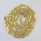 Real 10k Milano Rope Chain Necklace Yellow Gold 5mm 22" with no days off charm