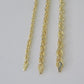 10k Solid Rope Chain Yellow Gold Necklace 4mm 5mm 6mm 20-30Inches Real Men Women