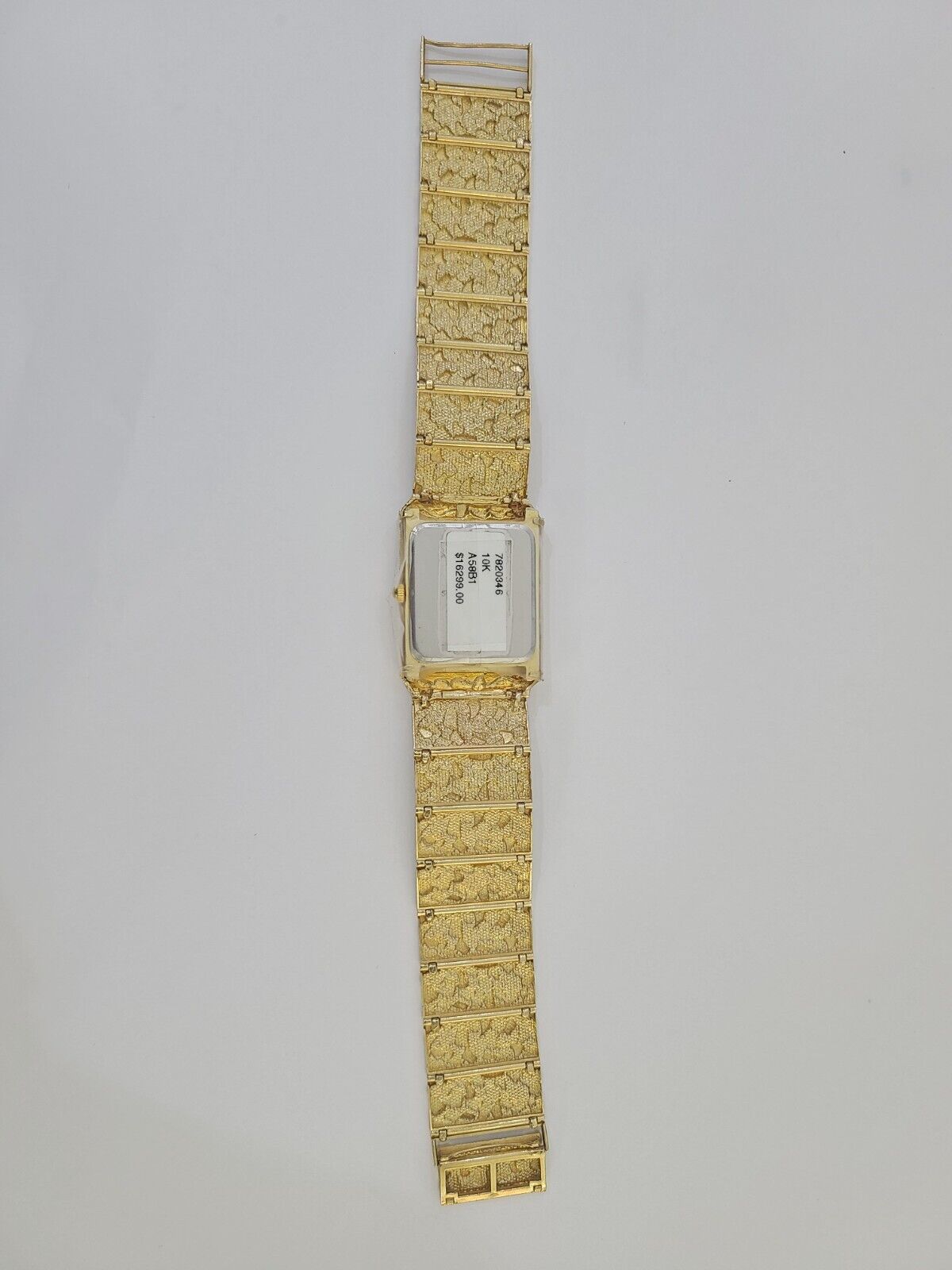 Designer 10K Yellow Gold Nugget watch Men Women Real Genuine