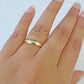 Real 10k Yellow Gold Ring Band Wedding Engagement Size 7 Women Ring