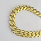 Real 10K Royal Monaco Chain Box Clasp 11mm Gold Necklace 10Kt 22" Genuine Mens