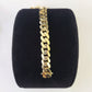 Real 10K Royal Monaco Bracelet Yellow Gold 8" Box Clasp 9mm Genuine