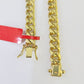 Real 10k Gold Miami Cuban link Bracelet 8mm 8" 9" REAL 10kt Yellow Gold