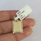 10k Initials Charm Pendant A-Z Alphabets Men Women Real Yellow Gold Genuine