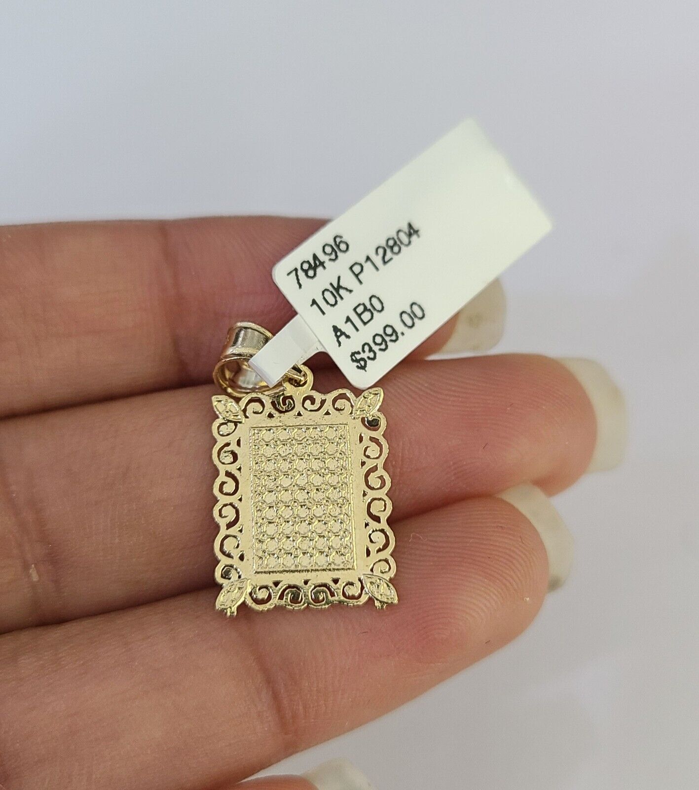 10k Initials Charm Pendant A-Z Alphabets Men Women Real Yellow Gold Genuine