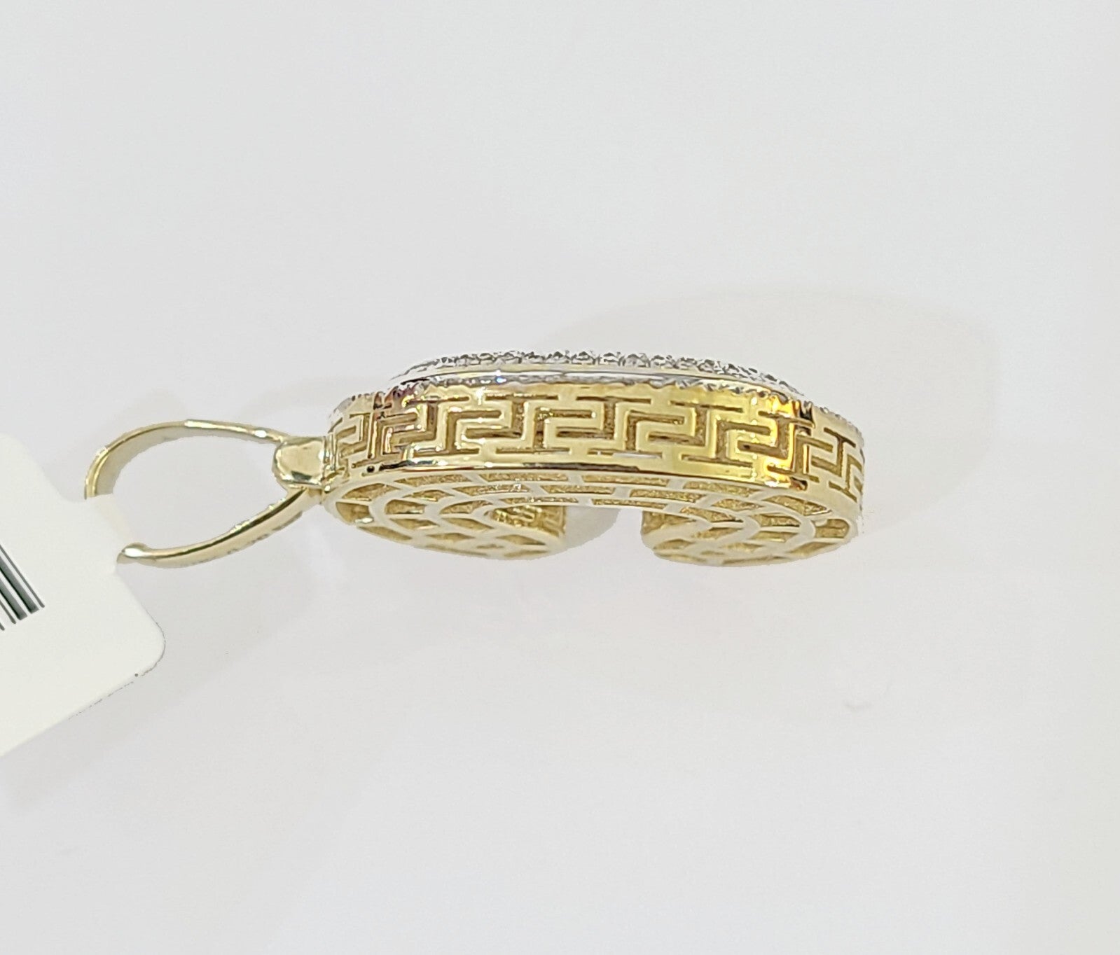 10k Gold Natural Diamond Letter C Initial Alphabet Charm Pendant