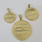 Real 10k Yellow Gold Last Supper Nugget Pendant Men Women