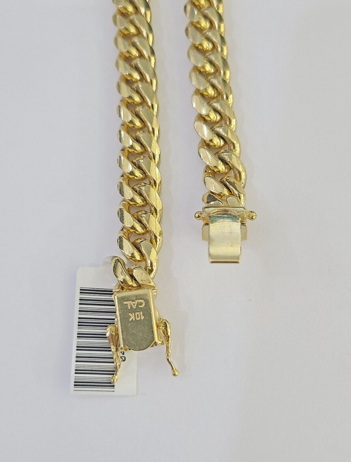 Real 10k Miami Cuban Link Bracelet Gold 8mm 8" Box Lock 10kt Yellow Gold