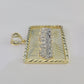 Real 10k Last Supper Pendant Charm Yellow Gold 1.25" Diamond Cut Genuine