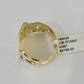 10k Nugget Ring Yellow Gold Women Men Real Genuine 10Kt