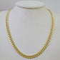 10K Miami Cuban Link Chain Yellow Gold Real 6mm 26 inch Necklace