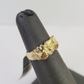 Real 10k Nugget Ring Yellow Gold Casual Ring 10kt Genuine Kids