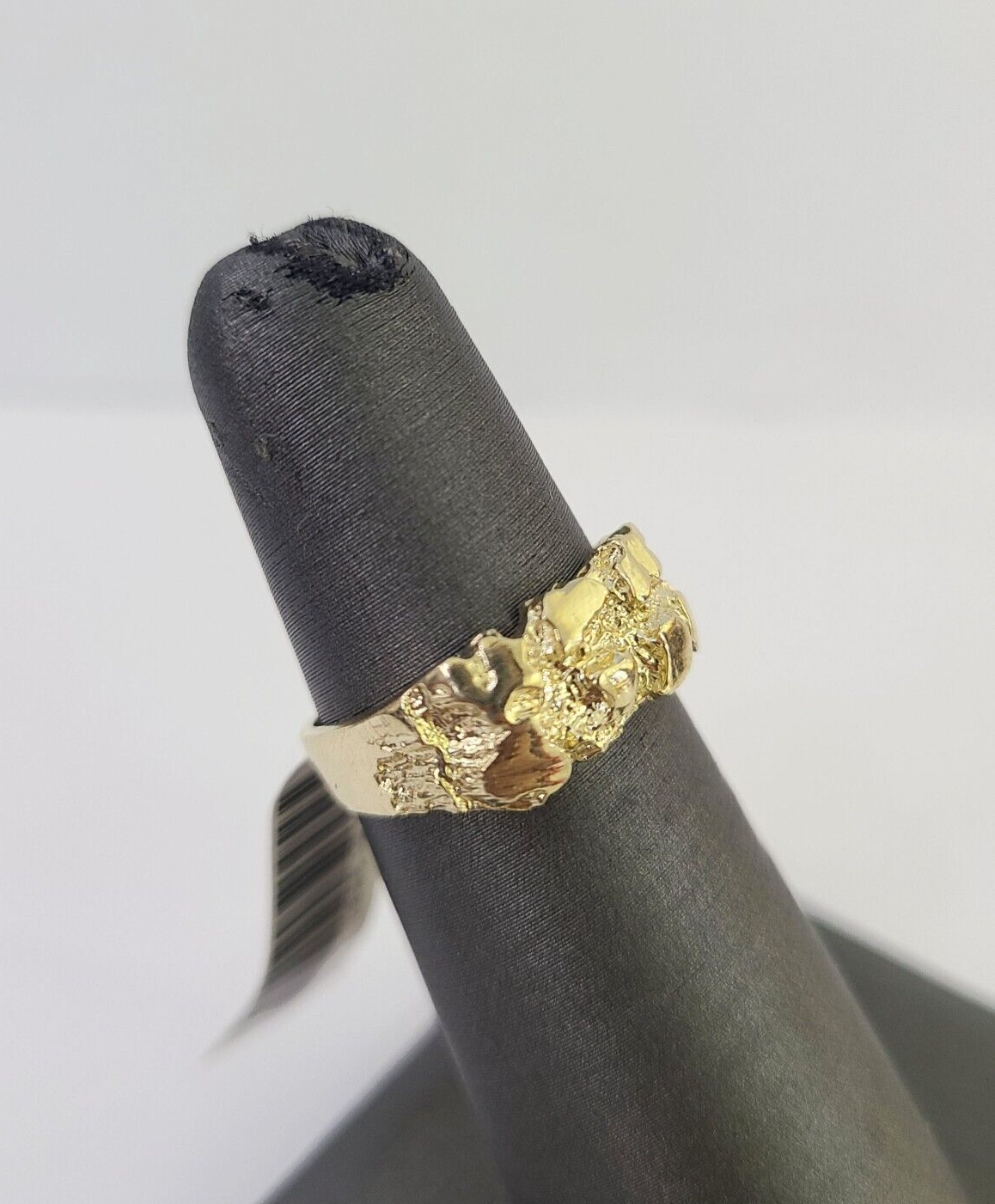 Real 10k Nugget Ring Yellow Gold Casual Ring 10kt Genuine Kids