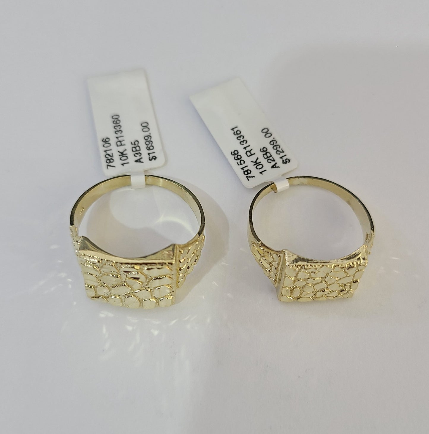 10k Nugget Ring Yellow Gold Women Men Real Genuine 10Kt