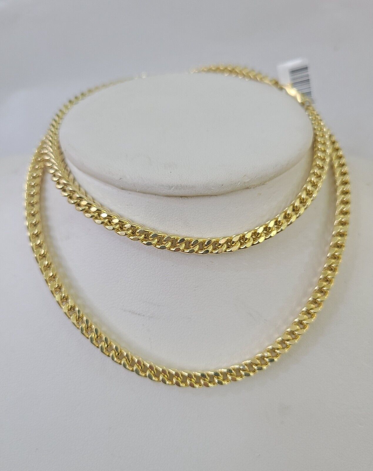 Real 10k Franco Chain Yellow gold 4mm 24inch necklace lobster lock 10kt