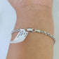 Real 10K Rope Bracelet White Gold Solid 3mm 7Inch Lobster Lock Unisex  Genuine