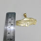 10k Gold Chain Miami Cuban Car Challenger Charm Pendant Set 4mm 18"28" Necklace