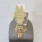 10k Cartoon Monster Ring Yellow Gold Women Men Real Genuine