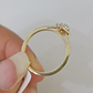 Real 14k Diamond Ladies Ring Yellow Gold Women Casual Genuine Wedding