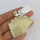 10k Solid Rope Chain Royal Flush Cards Charm Set 4mm 20"-28" Necklace Gold