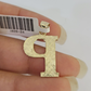 10k Initials Charm Pendant A-Z Alphabets Men Women Real Yellow Gold Genuine