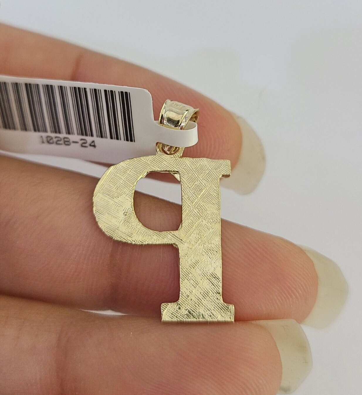 10k Initials Charm Pendant A-Z Alphabets Men Women Real Yellow Gold Genuine