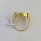 Real 10k Ring Eagle Fancy Design Yellow Gold Men Casual 10kt