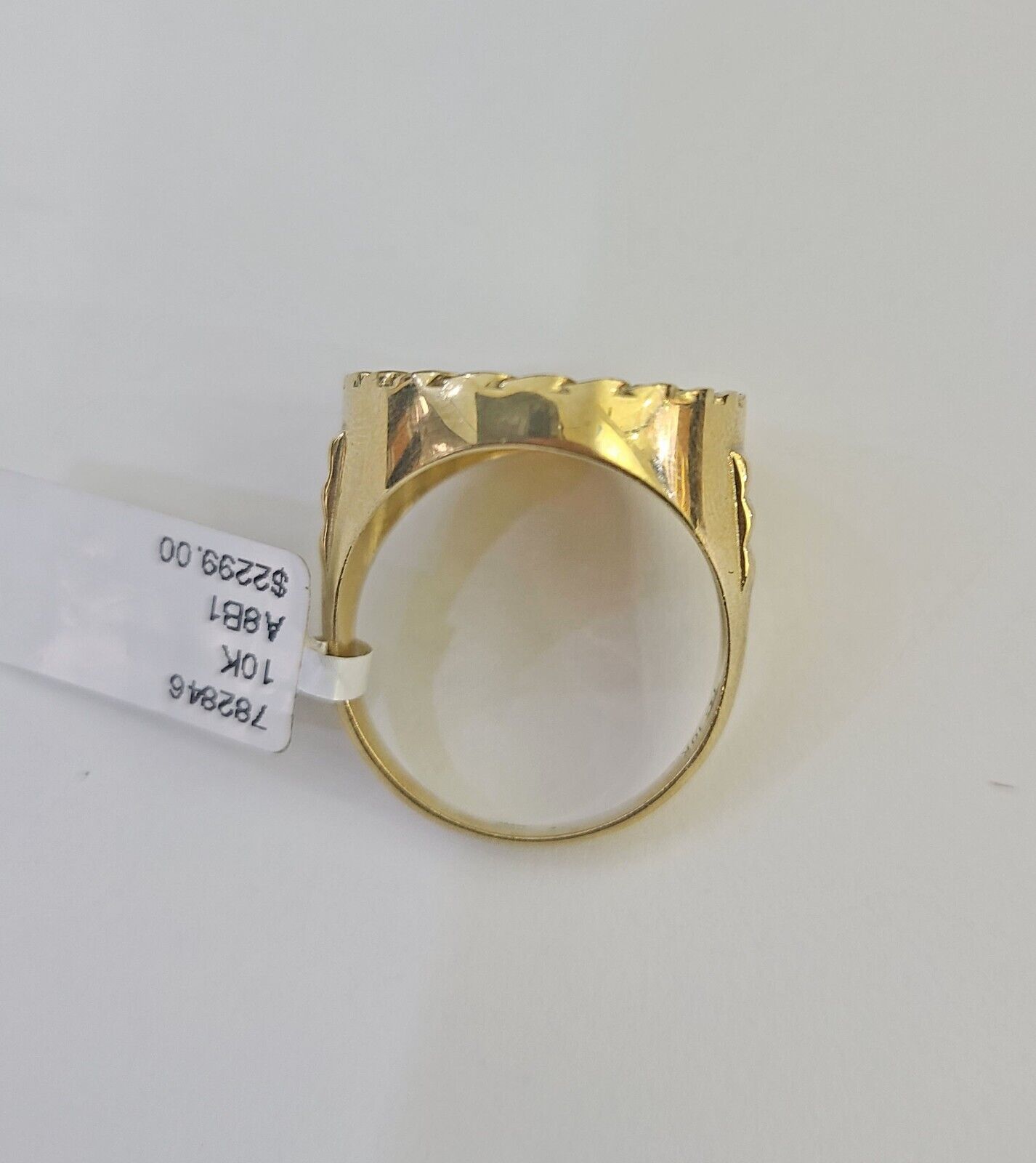 Real 10k Ring Eagle Fancy Design Yellow Gold Men Casual 10kt