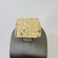 14k Nugget Ring Yellow Gold Women Men Real Genuine 14KT
