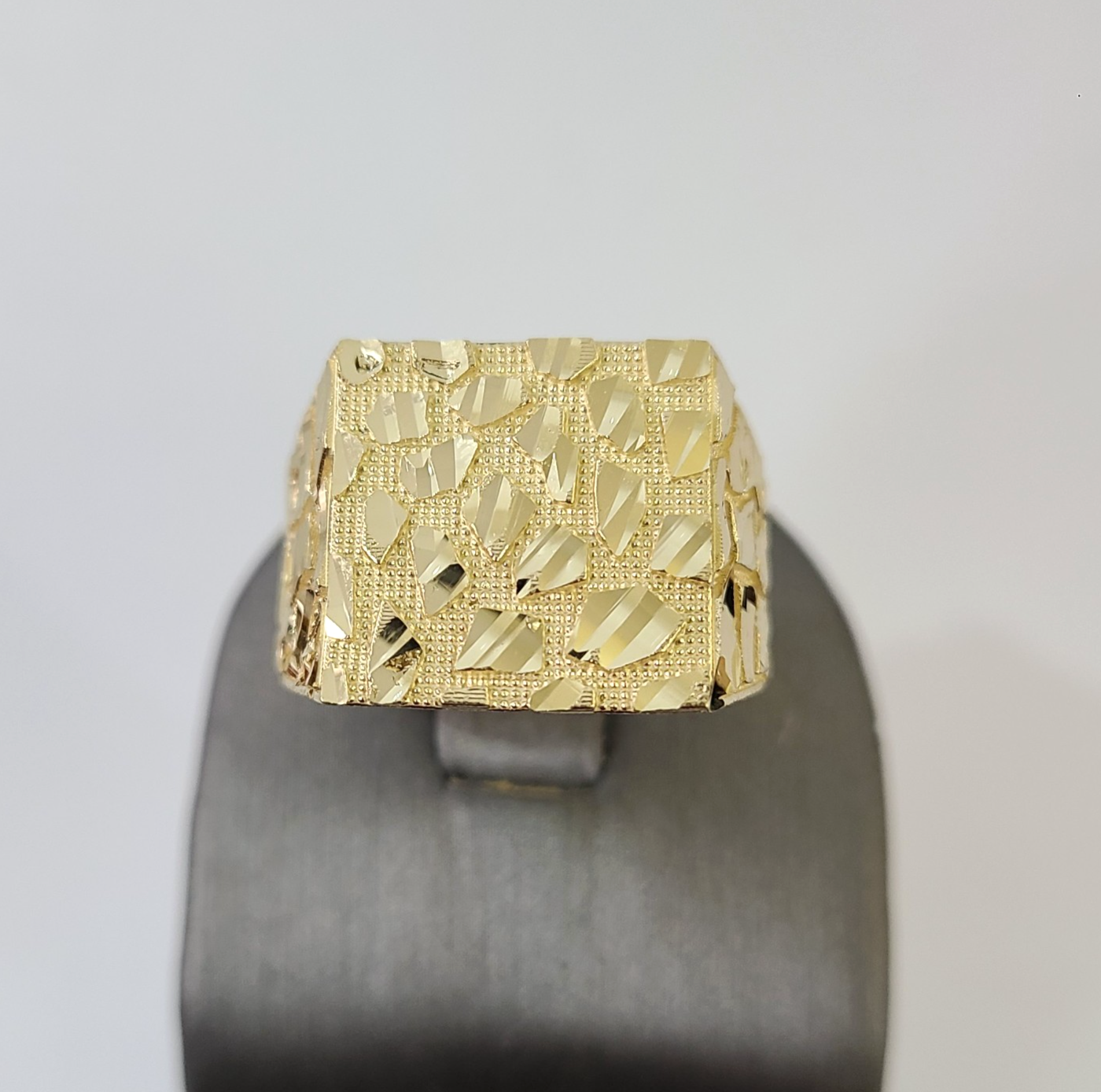 14k Nugget Ring Yellow Gold Women Men Real Genuine 14KT