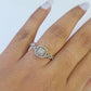 Real 10k Yellow Gold Diamond Ladies Ring Women Casual Engagement Wedding