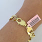 14K Real Yellow Gold Cuban Curb Bracelet Solid 12mm Link 8.5" inch Genuine