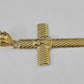 Real 10K Jesus Cross Pendant 1.5" Yellow Gold Charm Genuine