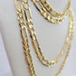 10K Solid Figaro Link Chain Necklace Yellow Gold 6mm 24" 26" 10kt