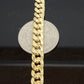 10k Gold Miami Cuban Necklace Bracelet set 8MM 22"-30" Bracelet 7.5"- 9"