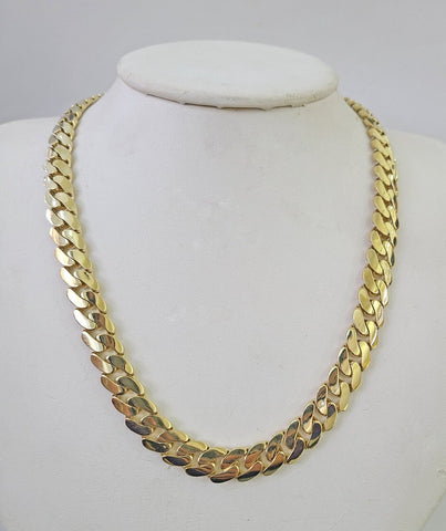 Real 10K Royal Monaco Chain Box Clasp 9mm Gold Necklace 10Kt 24" Genuine