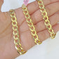 14k Cuban Curb Link chain Solid Yellow Gold Necklace 9mm 18"-26" Inch Real