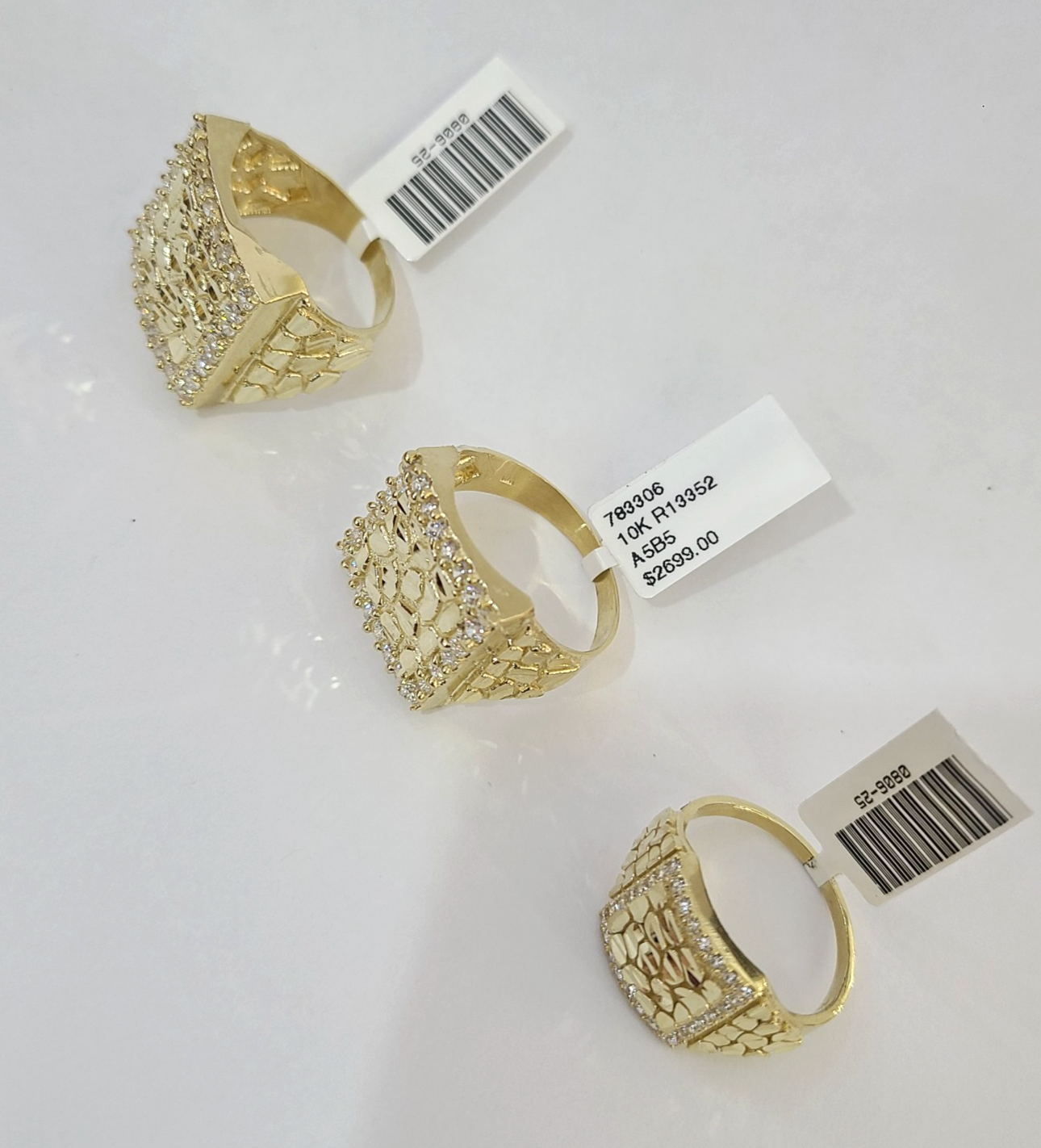 10k Nugget Ring Yellow Gold Women Men Real Genuine