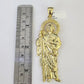 10K Franco Chain Saint Jude Pendant Charm Necklace 20"-26" 5mm Gold SET Yellow