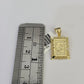 10k Initials Charm Pendant A-Z Alphabets Men Women Real Yellow Gold Genuine