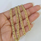 10k Miami Cuban Link Chain Yellow Gold 5mm Necklace 18-28 Inches Real