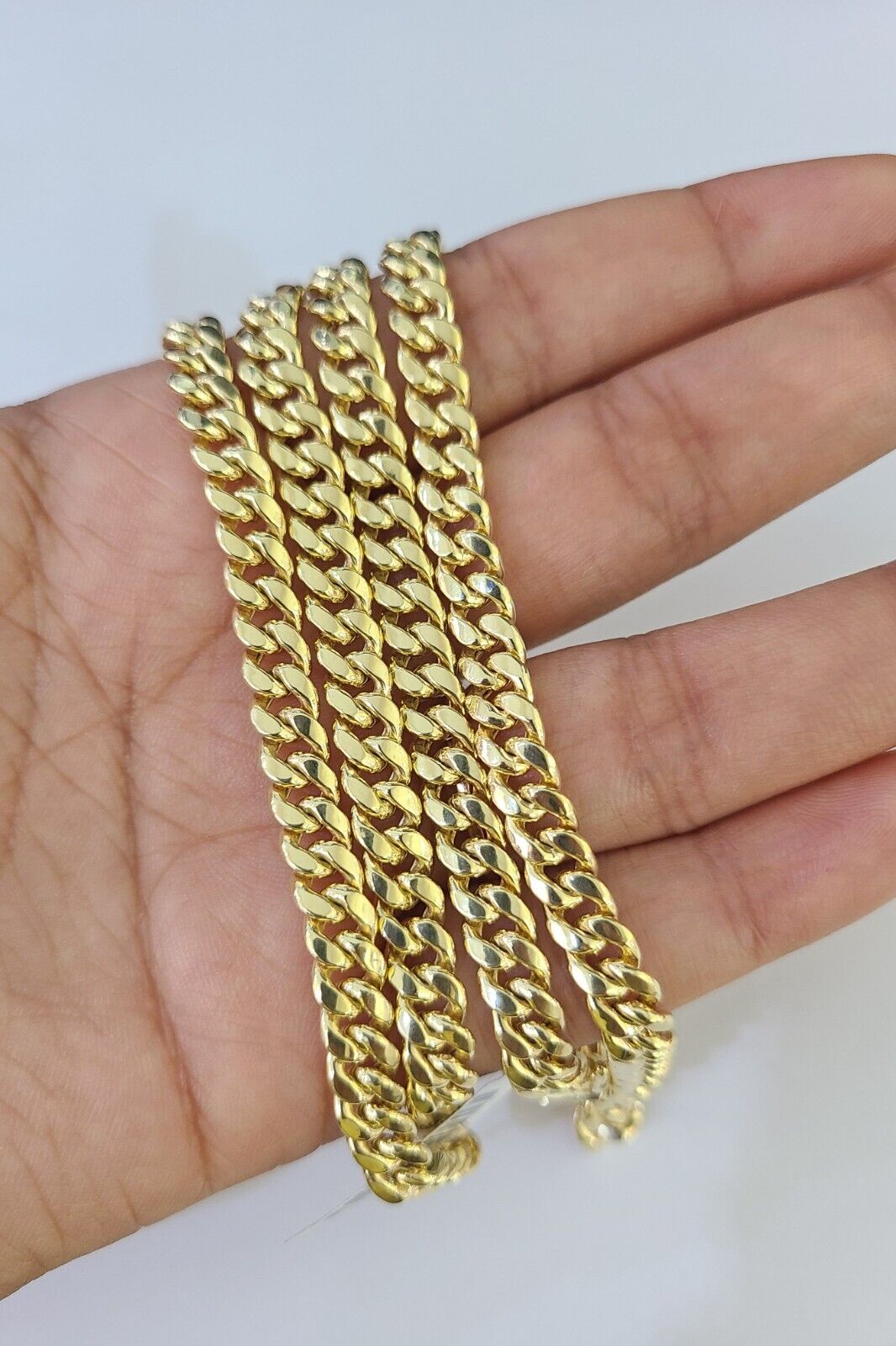 10K Miami Cuban Link Chain Yellow Gold Real 6mm 26 inch Necklace