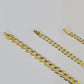 10k Gold Cuban Curb Necklace Chain 3mm 4mm 5mm 18-28 Inches 10kt Yellow Real