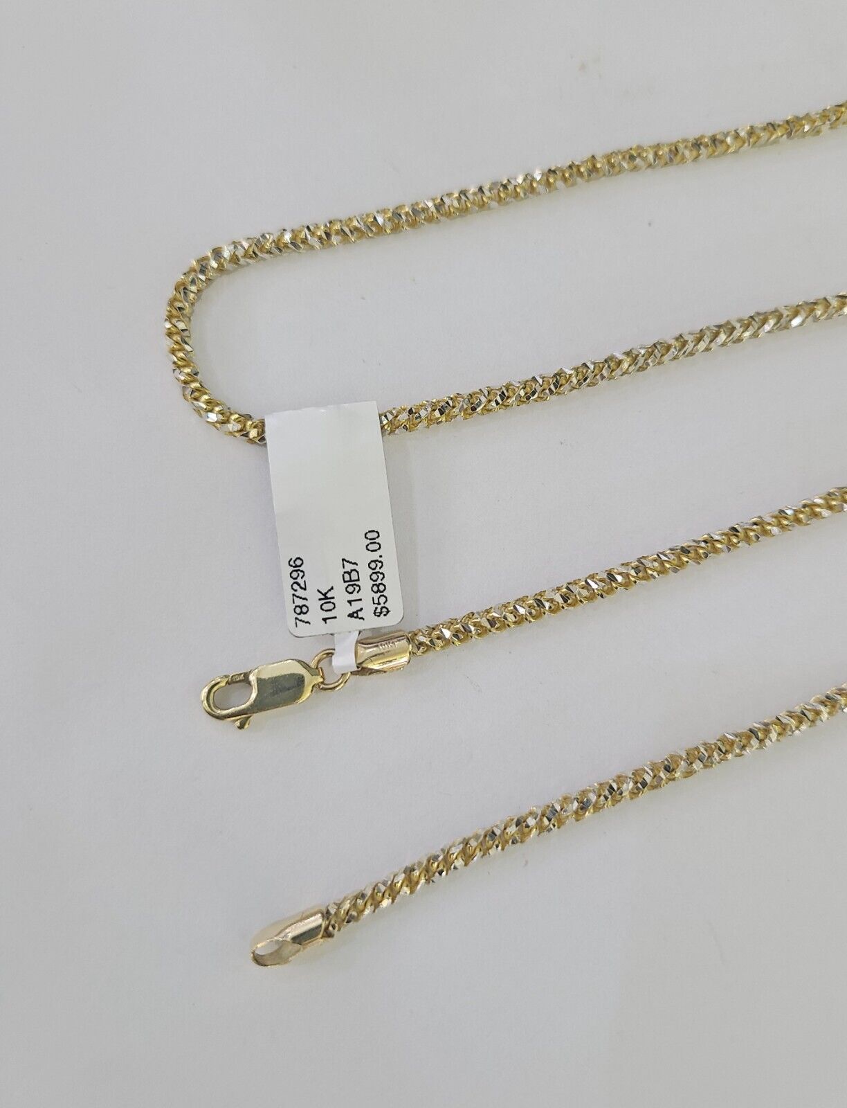 Real 10k Franco Chain Solid Gold 2.5mm 22" Necklace lobster lock Diamond Cut