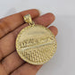 Real 10k Gold Rope Chain Last Supper Nugget Necklace Pendant Set 4mm 18"-28"